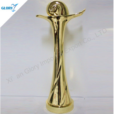 Custom Gold Plated Trophy For Event Souvenir