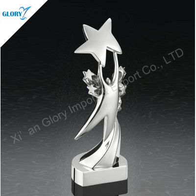 Quality Silver Trophy Star For Souvenir