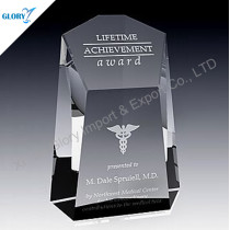 Blank Crystal Corporate Award For Engraving
