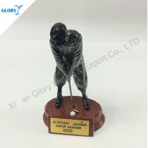 Custom Golf Resin Trophy For Souvenir