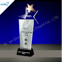 Quality Crystal Metal Star Award Trophy