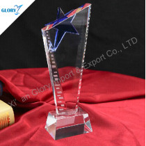 Elegant Blue Star Trophy For Award Show