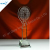 Personalized Clear Badminton Trophies For Souvenir