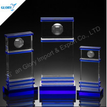 Quality Crystal Glass Golf Trophy Blanks
