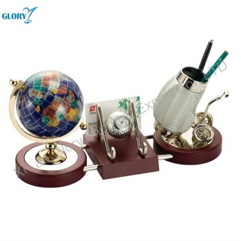 Fancy World Globe Pen Holder Gifts for Businessmen
