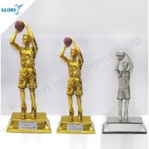 Wholesale Vivid Resin Basketball Trophy for Souvenir