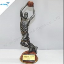 Quality Resin Basketball Trophy for Souvenir