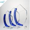Custom Engraved Blue Art Glass Trophy for Award Show