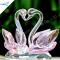 Wholesale Pink Crystal Swan Wedding Gifts for Souvenir