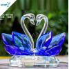 Wholesale Blue Swans Crystal Wedding Gifts for Souvenir