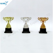 Golden Silver Bronze Plastic Trophy Cup