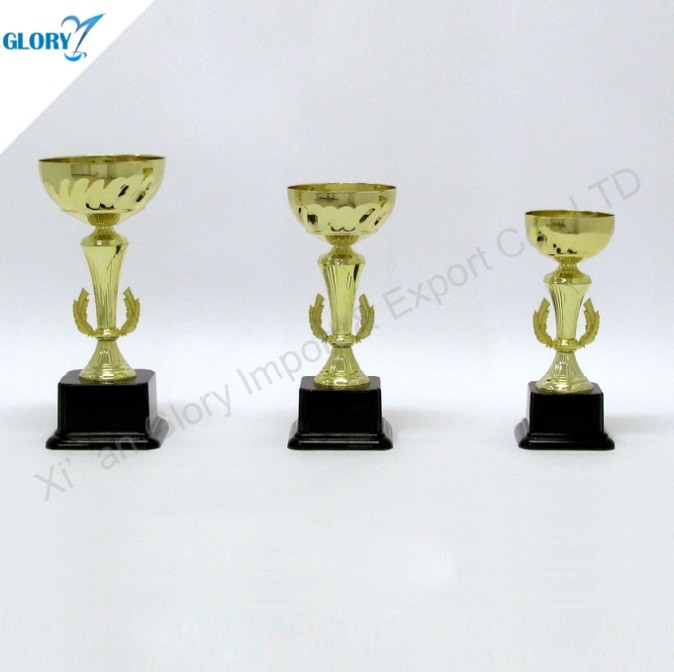 New Design Golden Cup Theme Perpetual Trophy
