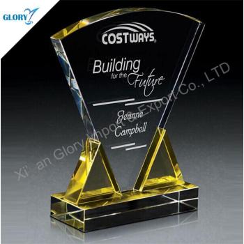 Custom Artwork Plaque Crystal Trophy for Award Show