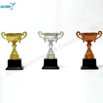Gold Silver Bronze Plastic Cup Trophies