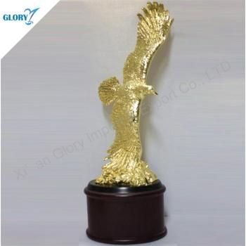 Custom Golden Metal Trophy Eagle Awards
