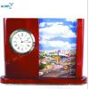 Wholesale Red Wooden Clock for gift