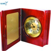 Custom Quality Red Wood Clock