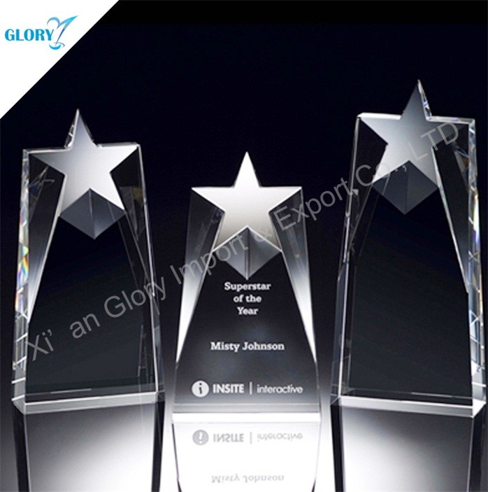Star Shaped Crystal Trophy