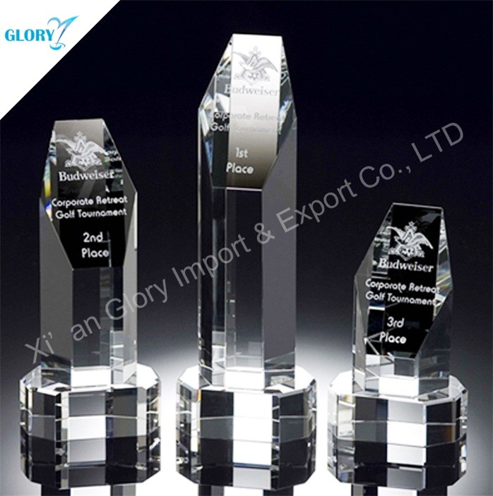 Quality Blank Glass Crystal Trophies for Engraving