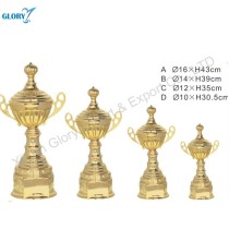 Sport Gold Large Metal Soccer Football Trophy Cup