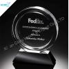 Blank Round Glass Crystal Trophy Plates for Business Award
