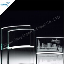 Wholesale Blank Jade Glass Award Trophy for Engraving