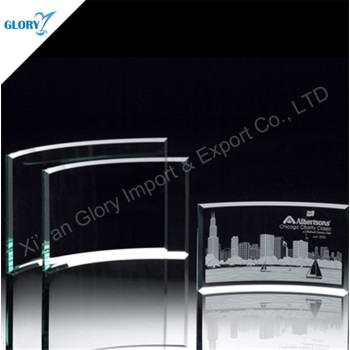 Wholesale Blank Jade Glass Award Trophy for Engraving