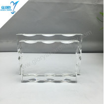 Newest Custom Award Cuboid Crystal Trophy Material for Engraving