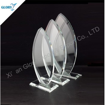 Cheap Crystal Trophy Clear Glass Award Made in China