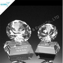 China Crystal Diamond Shape Trophy