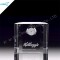 Engraved Crystal Glass Cool Desk Clocks for Gifts