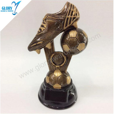 Resin Football Soccer Trophies Best Award Design