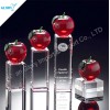 Antique Red Crystal Apple Trophy for Award Show
