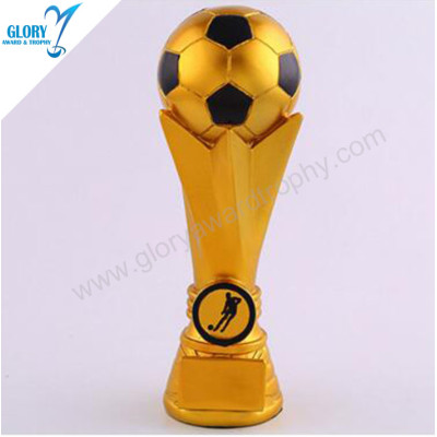 Quality Resin Gold Cheap Football Soccer Trophies