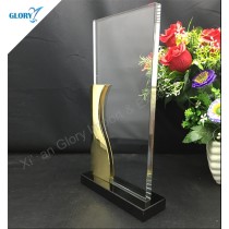 Customized Metal Crystal Awards Shield Trophy with Gift Box