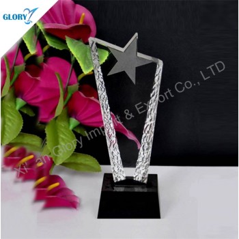 Rising Star Trophy K9 Crystal Shooting Star Award