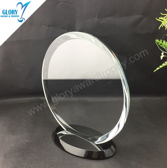 Wholesale Best Round Crystal Plaques 10 Year Trophy for Companies 