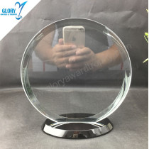 Wholesale Best Round Crystal Plaques trophies for Companies Events