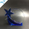 Blue star round glass awards wholesale 2018