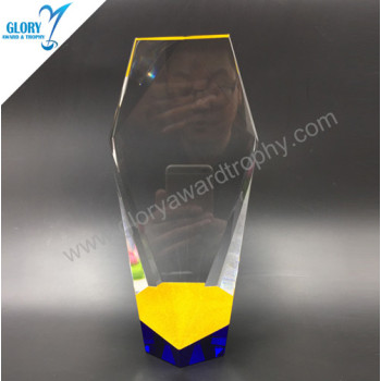 2018 Colorful high quality crystal pillar trophy  Awards