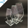 China Cheap crystal glass trophy awards plaque vender