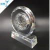 New design China pujiang crystal business gifts clock 2019