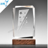 Latest design square plaque glass award trophy