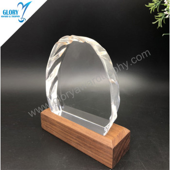 Prime quality iceberg shape crystal commemorative gift China custom wholesale