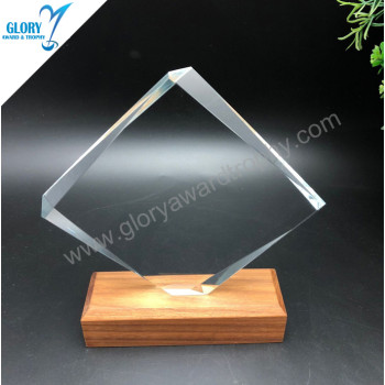 Best quality glass trophy custom wholesale  made  in  China