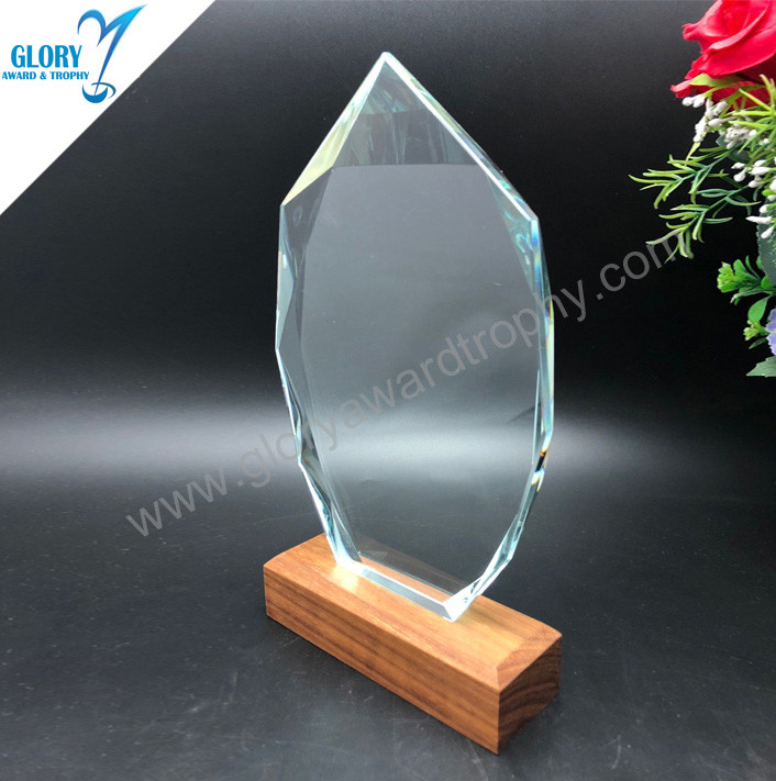 Hot sale glass trophy custom wholesale in China  factory