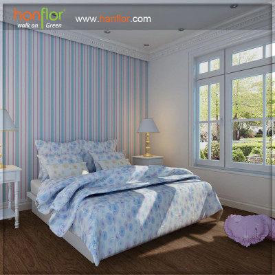 sound absorption vinyl flooring for warm and sweet  bedroom