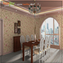 waterproof pvc flooring for home decoration dining room