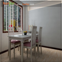 smooth pvc flooring for warm and sweet bedroom dining room