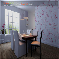 easy-clean pvc flooring for warm and sweet dining room